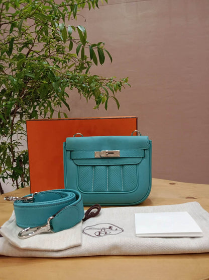Hermes Berlin Mini Bleu Atoll Swift Stamp T 2015