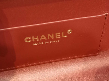 Chanel Crocodile Embossed Calfskin Clutch with Leather Strap Microchipped