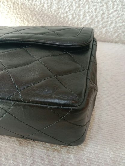 Chanel Quilted Lambskin Paris Double FLap Bag Black Series 2