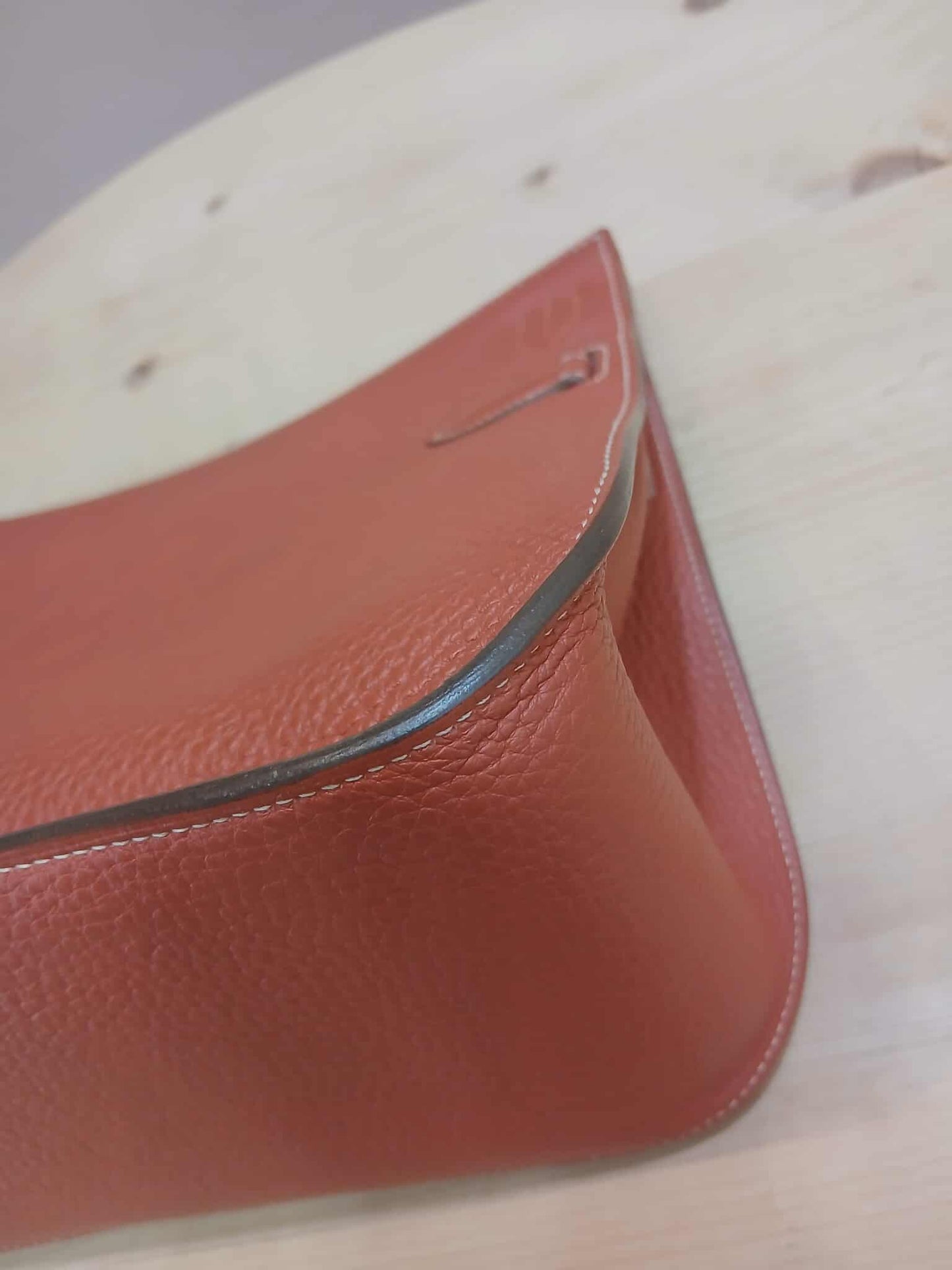 Hermes Jypserie 28 Clemence Rouge Venetian Stamp  P 2012