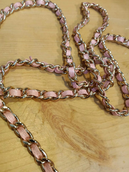Chanel Classic Wallet on Chain Pink Iridescent Caviar Series 27