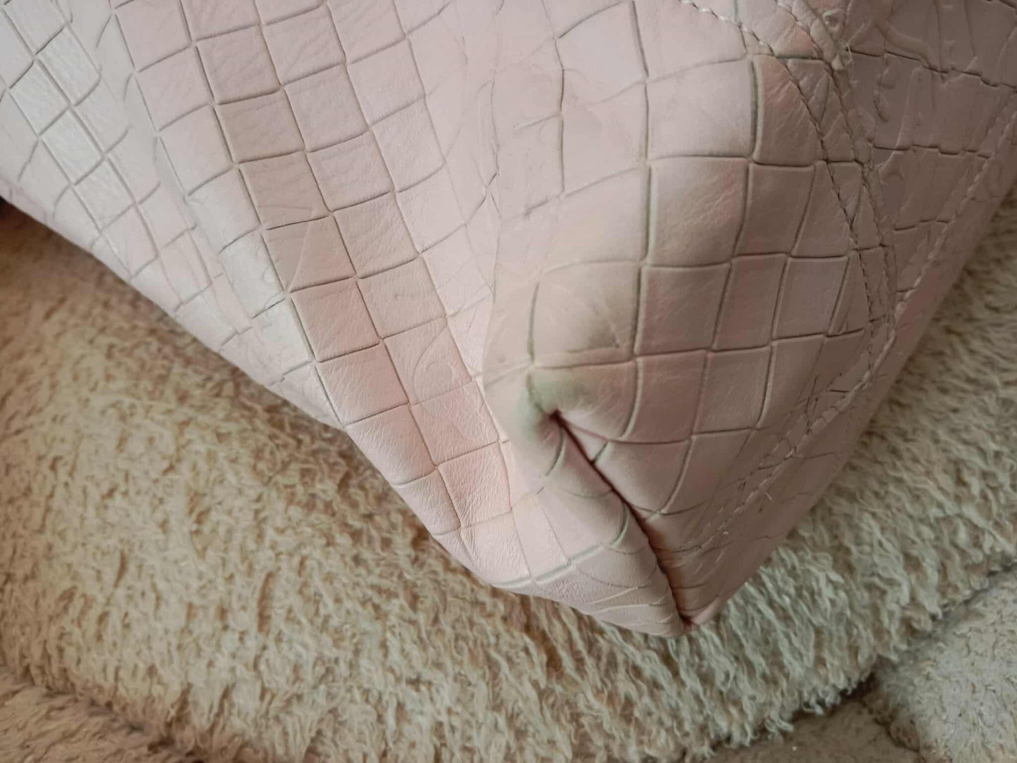 Bottega Veneta Butterfly Intrecciato Tote Bag Pink