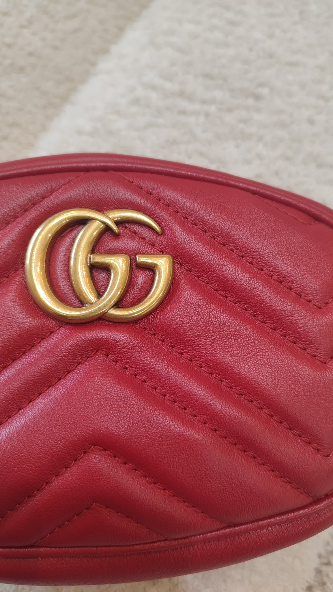 Gucci GG Marmont Beltbag Red
