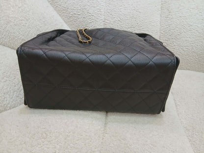 Chanel 25 Black Caviar Microchipped Fullset