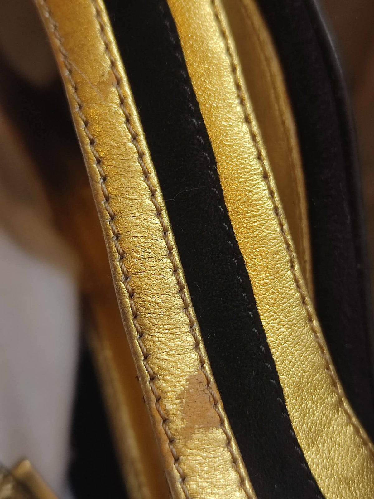 Prada Fairy SS2008 Suede Open-Toe Knee High Boots Black/Gold Size 38