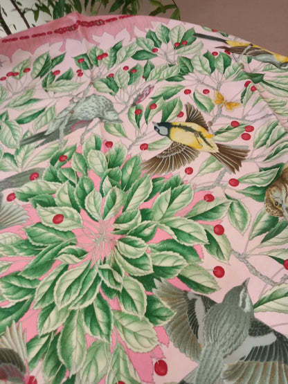 Hermes Les Merises Silk Scarf designed by Antoine de Jacquelot