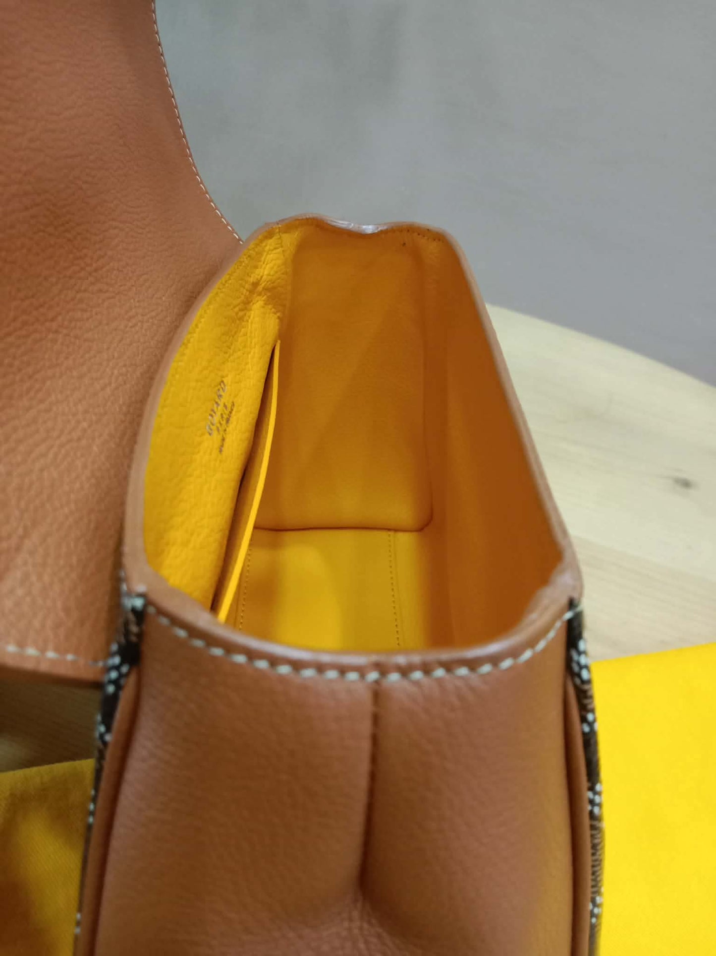 Goyard Saigon Souple Mini Tophandle Bag Bag Black/Tan