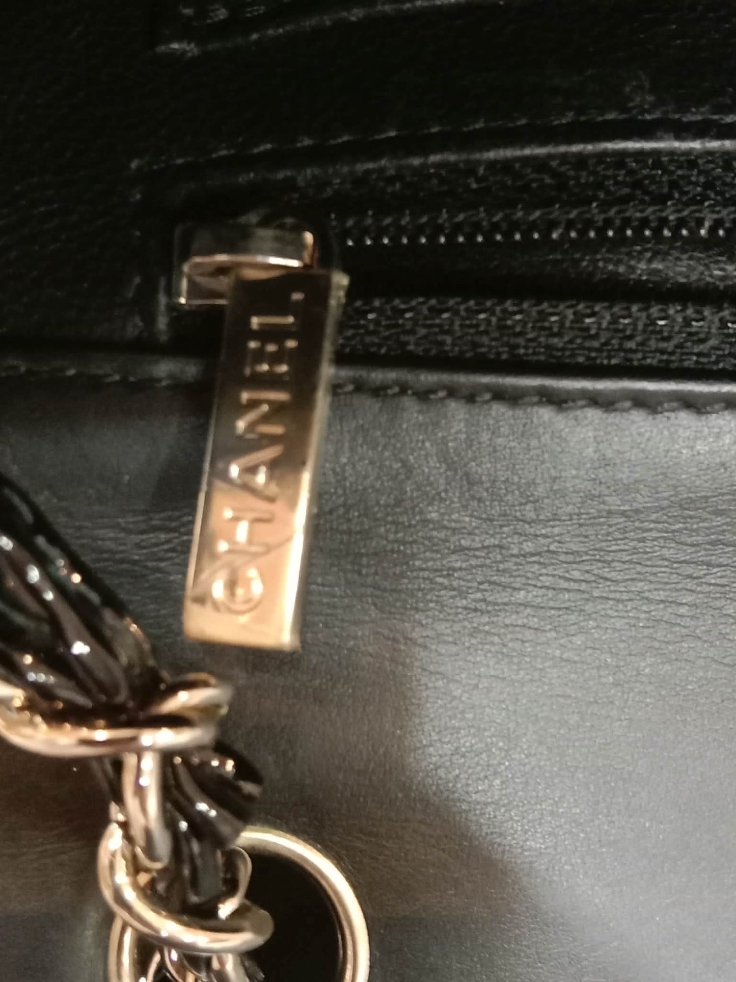 Chanel Classic Rectangular Mini Flap Patent Black Series 23