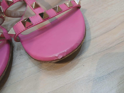 Valentino Garavani Rockstud Sandals Pink Size 37 1/2