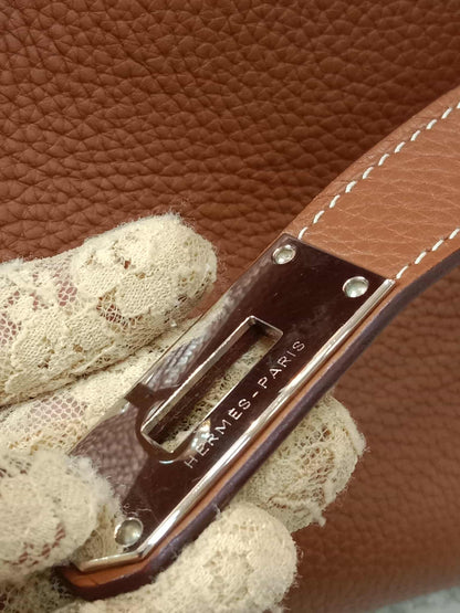 Hermes JPG 42 Gold Clemence Stamp N Square 2010