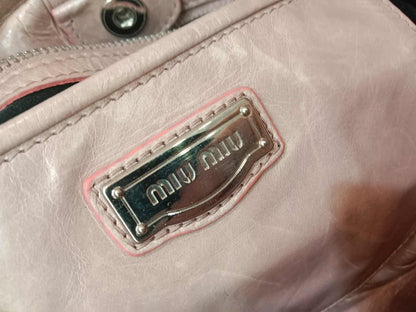 Miu Miu Light Pink Calfskin 2-Way Bag