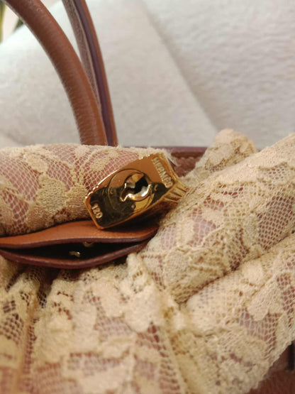 Hermes Birkin 30 Gold on Gold Clemence Stamp E Square 2001