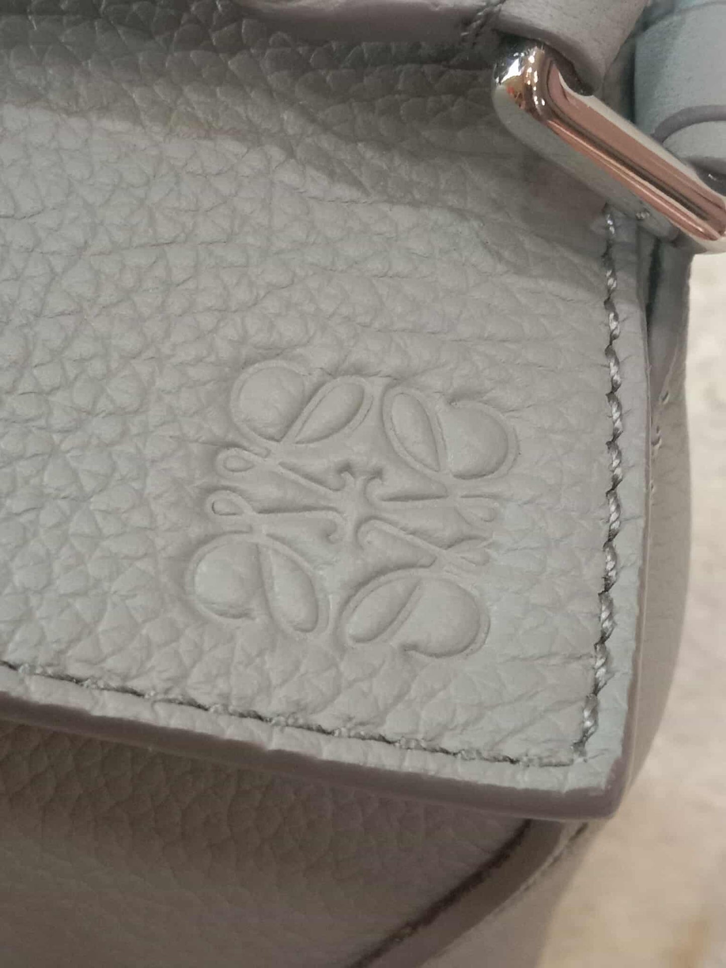 Loewe Puzzle Bag in Pearl Gray