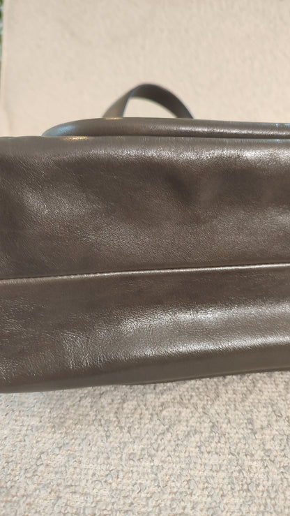Chloe Small Double Carry Flannel Gray Bag