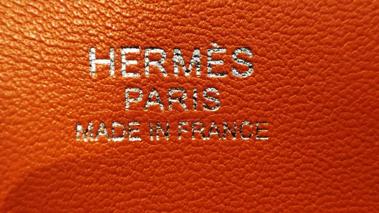 Hermes Toolbox 26 Poppy Orange Evercolor/Swift Stamp T 2015