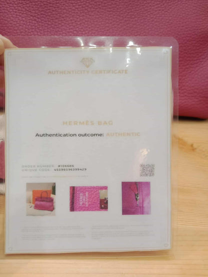 Hermes Birkin 35 Rose Poupre Clemence Stamp T 2015