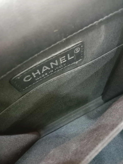 Chanel North South Boy Flap Bag Tweed/Lambskin Series 27