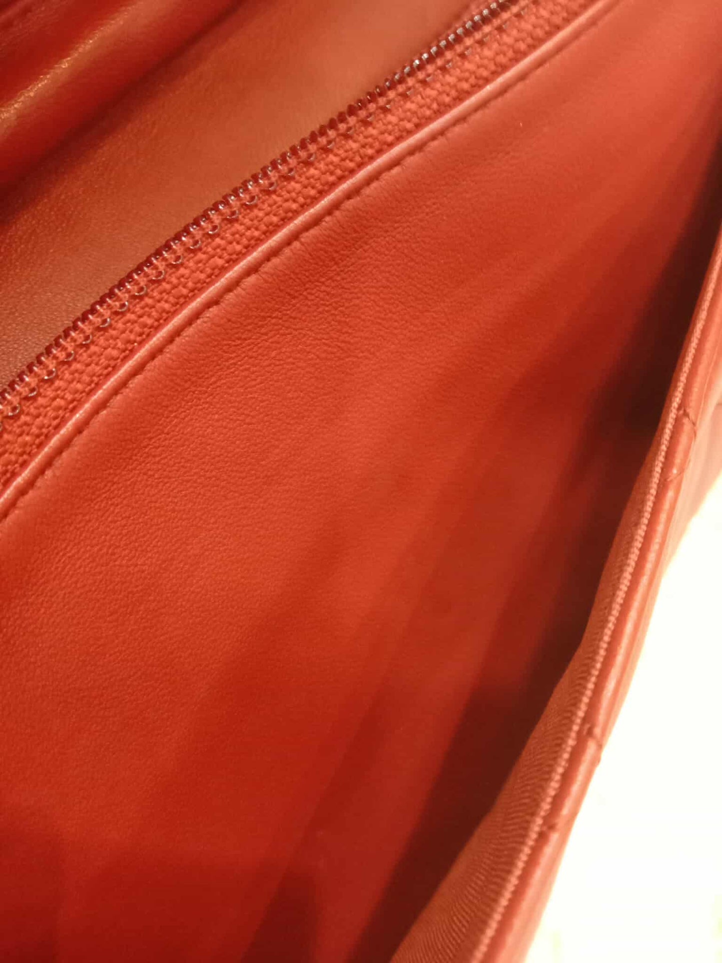 Chanel Classic Wallet On Chain Red Lambskin Series 16