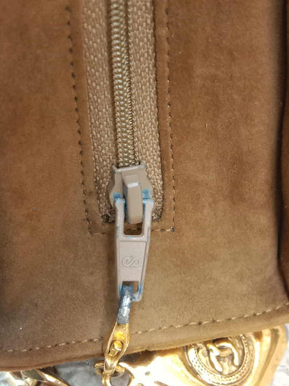 Chanel Vintage Suede Moon Bag Series 1