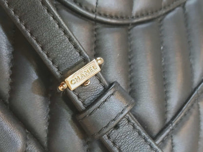 Chane Urban Spirit Backpack Chevron Lambskin Black Series 22