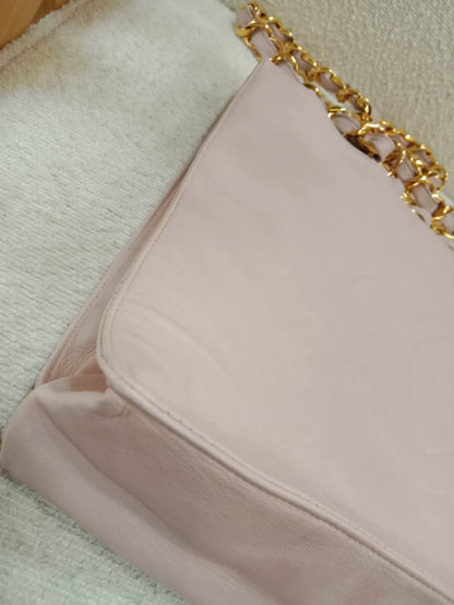 Chanel Vintage Timeless Tote Light Pink Lambskin Series 3