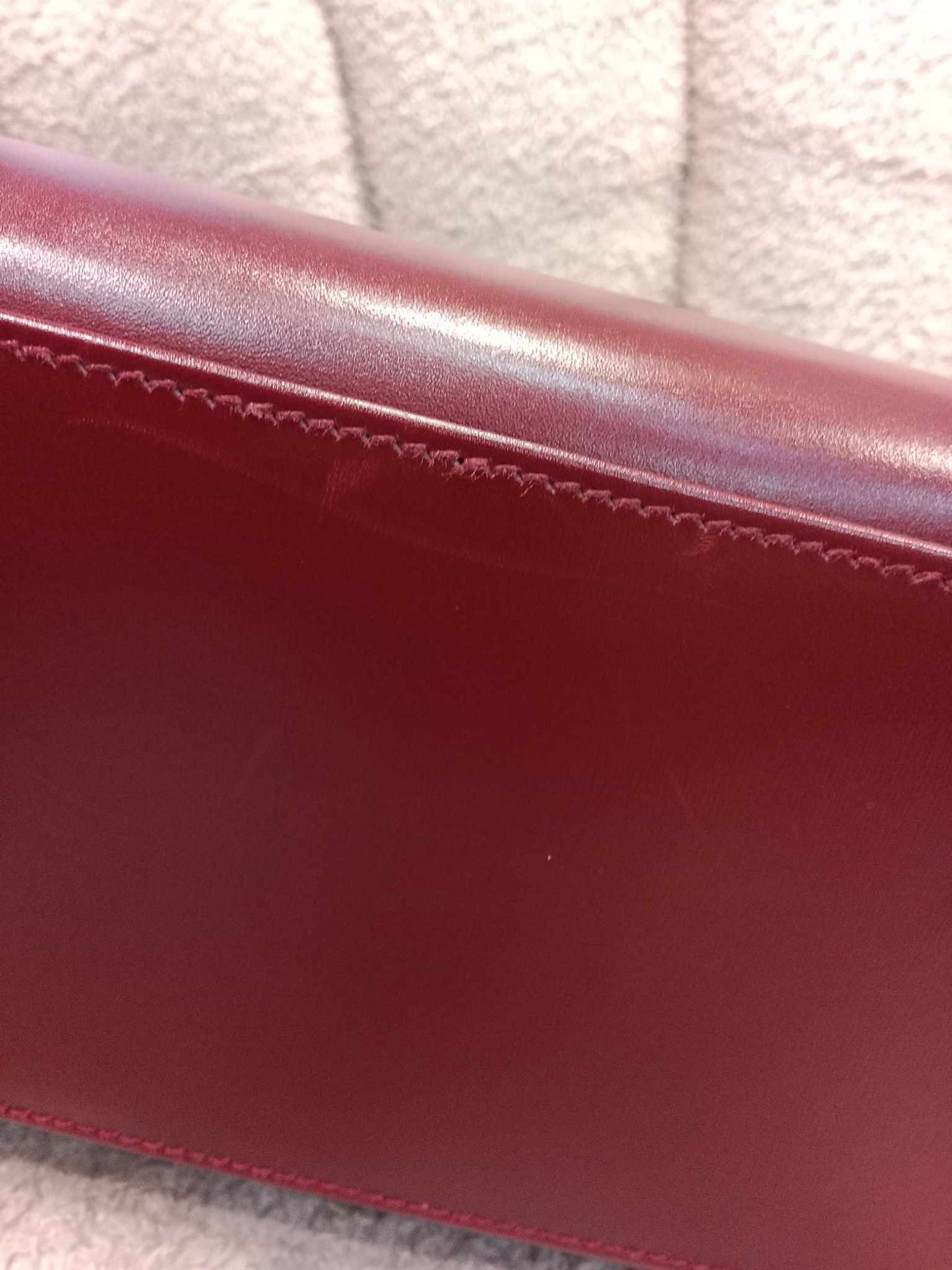 Hermes Kelly 32 Rouge Boxcalf Stamp E Square 2001