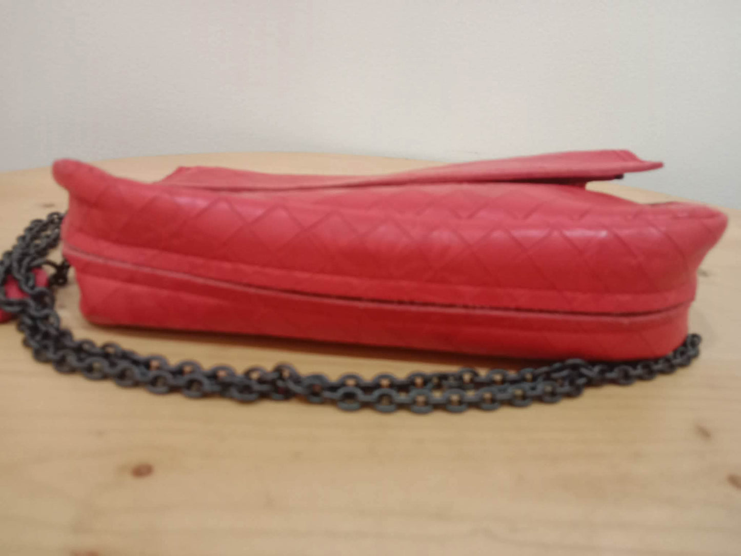 Bottega Veneta Olympia Nappa Butterfly Leather Bag Red