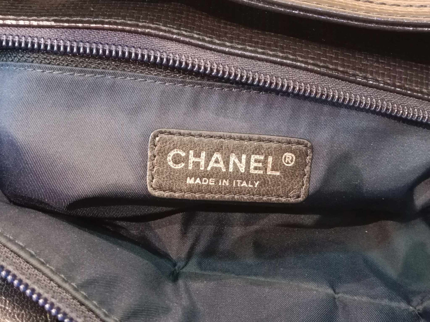 Chanel Metallic Coated Quilted Bag Purple Series 13