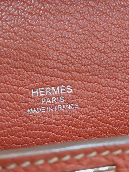 Hermes Jypserie 28 Clemence Rouge Venetian Stamp  P 2012