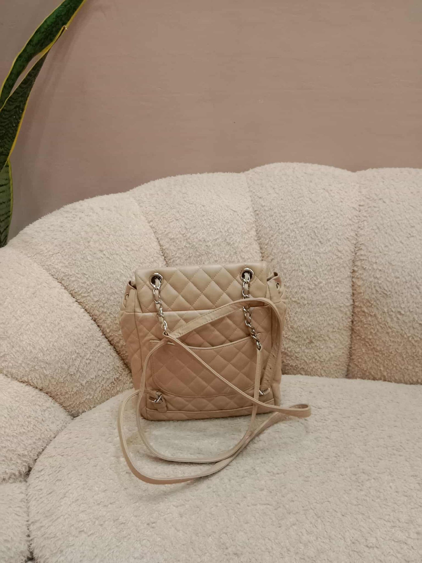Chanel Urban Spirit Backpack Beige Series 22