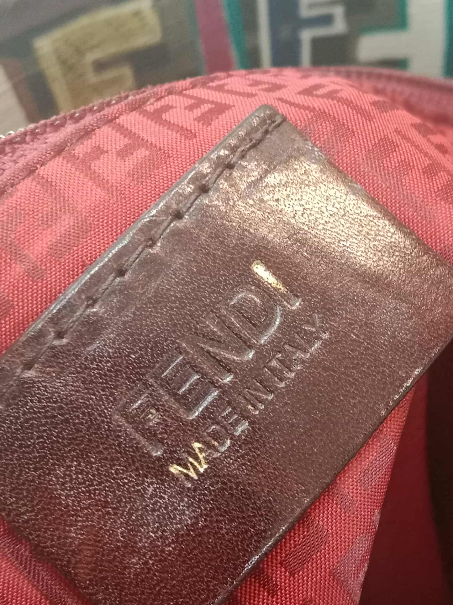 Fendi Multicolor Zucca Spalmati Roll Tote Bag