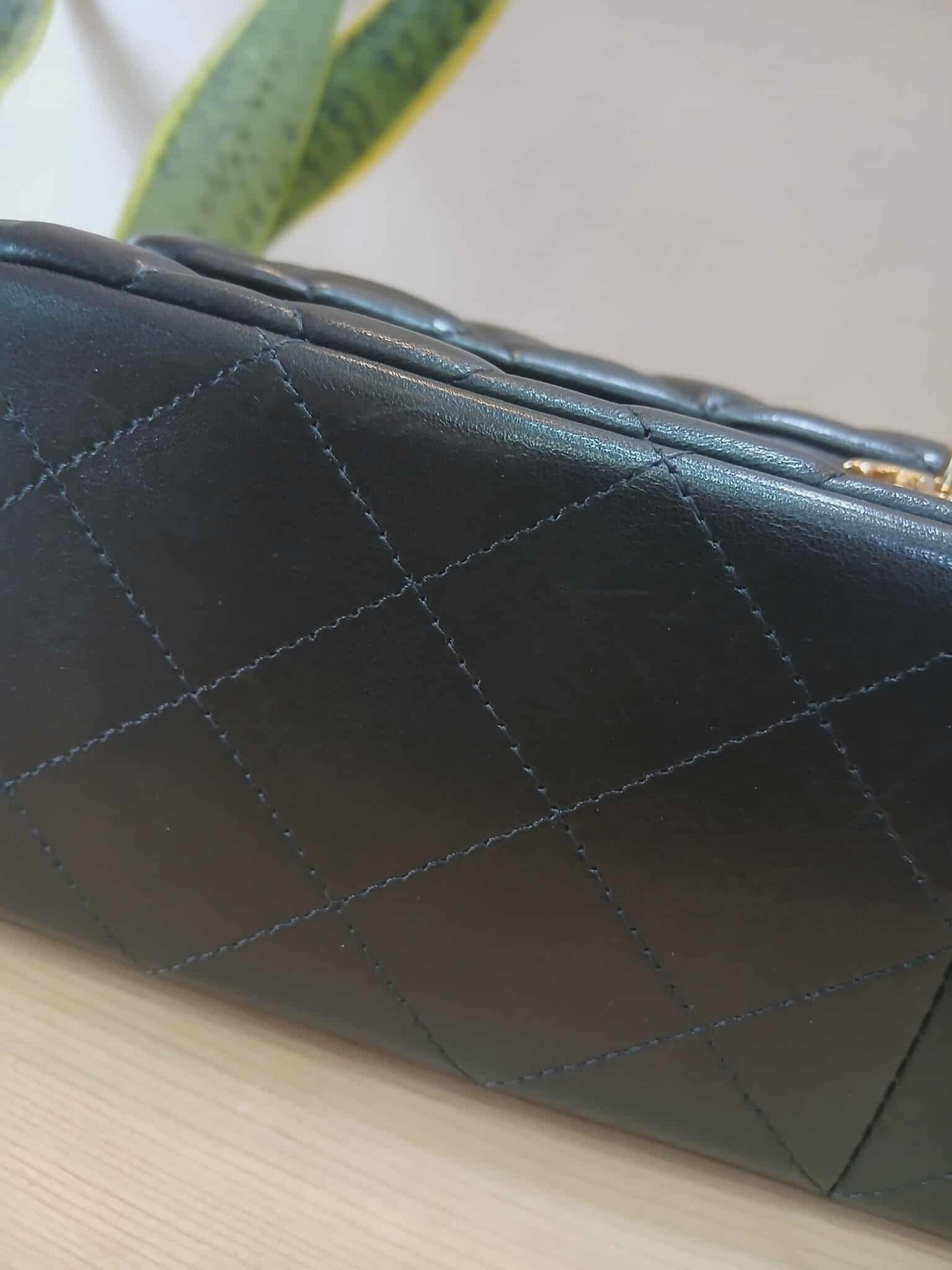 Chanel Double Flap Jumbo Lambskin Black Series 16