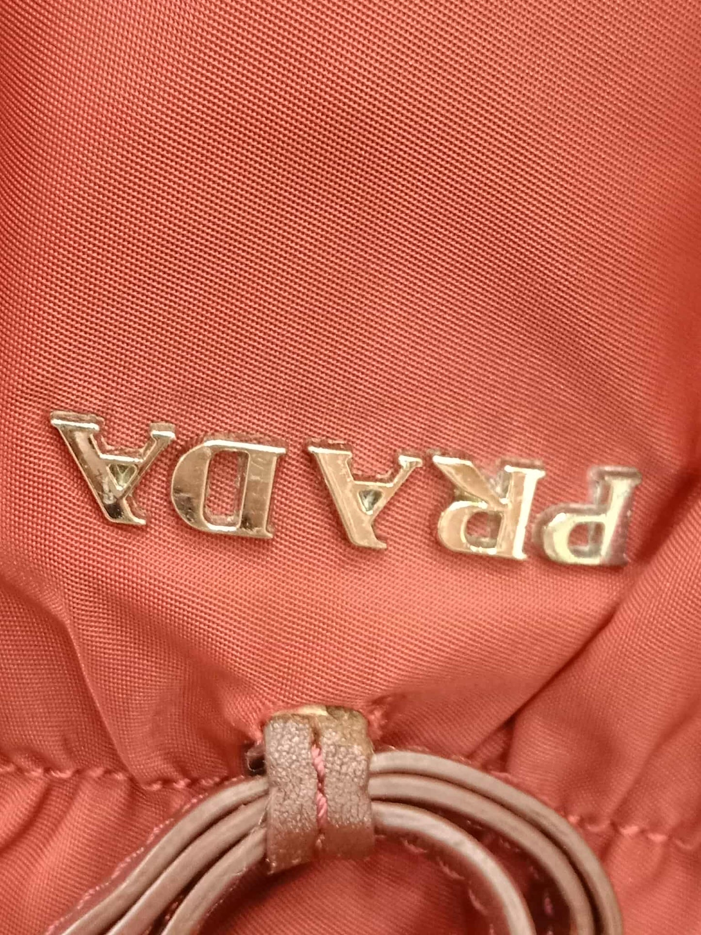 Prada Tessuto Nylon Top Handle Bag Red
