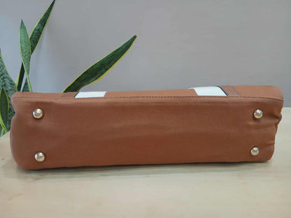 Chloe Sac A Langer Mother's Tote Handbag Canvas/Leather Crimson