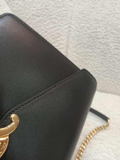 Celine Wallet on Chain Margo in Shiny Calfskin
