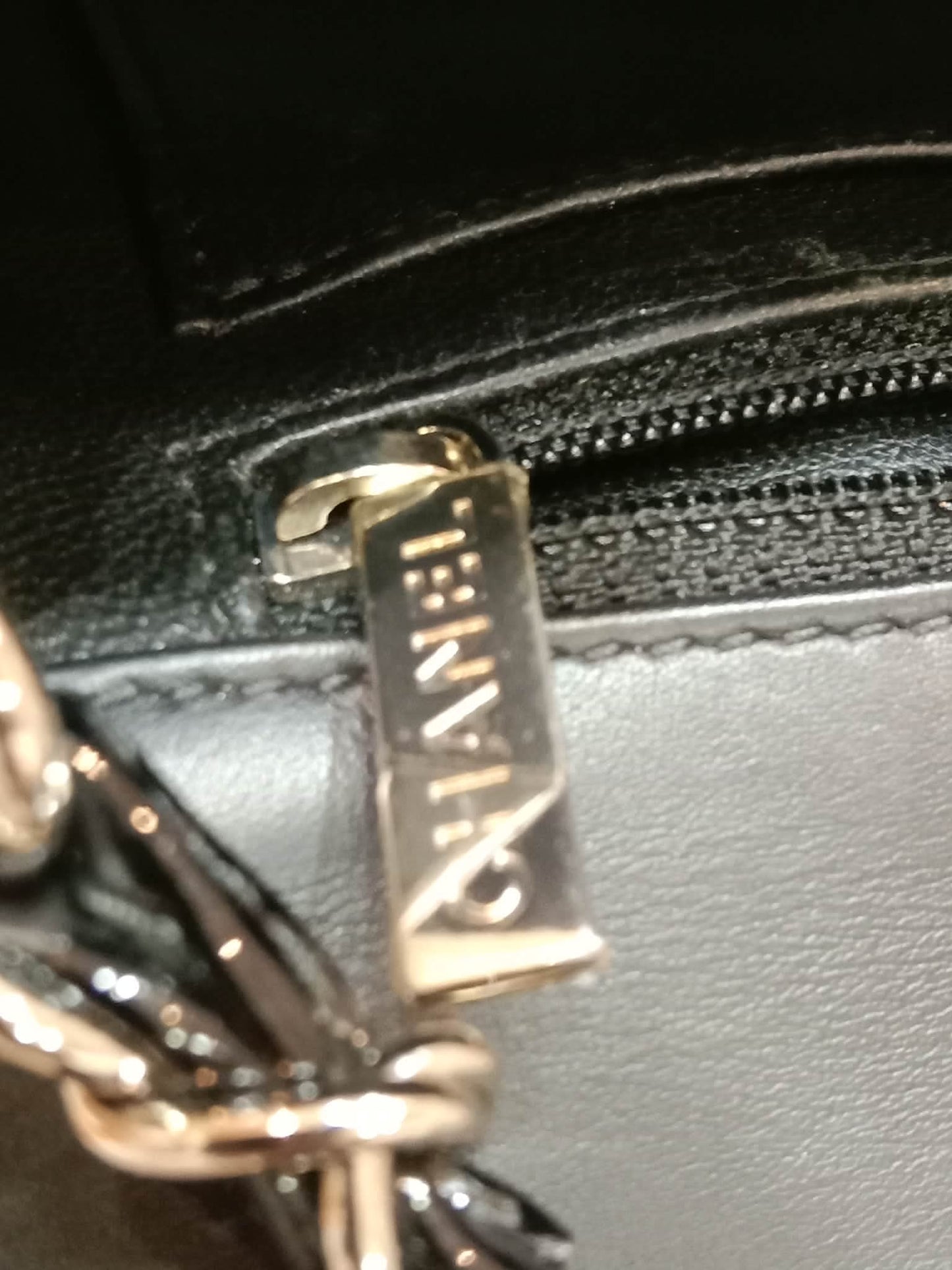 Chanel Classic Rectangular Mini Flap Patent Black Series 23