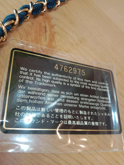 Chanel Denim Vanity Gold-Tone Hardware and the Signature Interlocking CC Logo Series 4