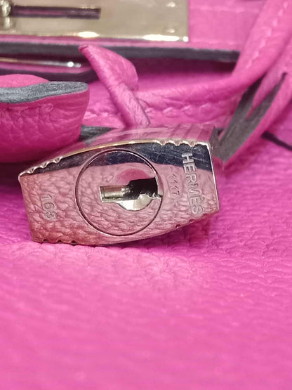 Hermes Birkin 30 Pink Fanta Togo Stamp A 2017