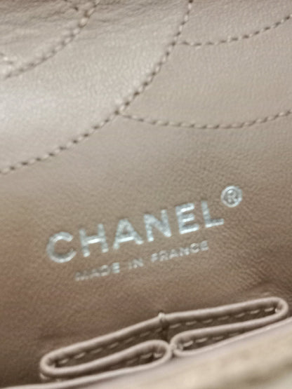 Chanel 2.55 Reissue Flap Bag Beige Suede Series 10
