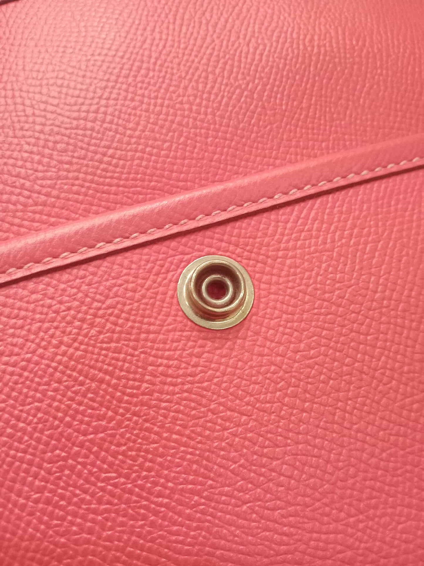 Hermes Evelyne Rose Tyrien Epsom PM Stamp Q Square 2013