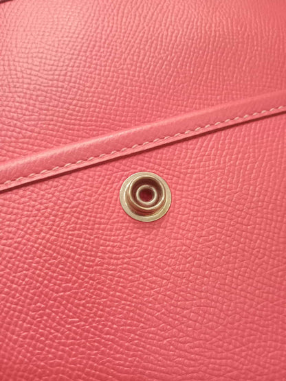 Hermes Evelyne Rose Tyrien Epsom PM Stamp Q Square 2013