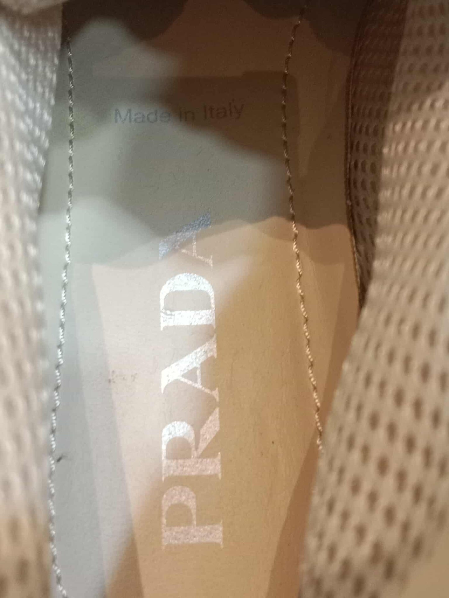 Prada Monolith Boots Beige Size 38