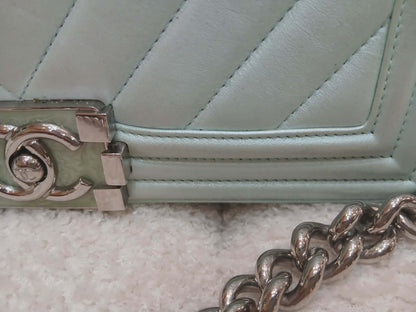 Chanel Leboy Chevron Iridescent Green Old Medium Series 25