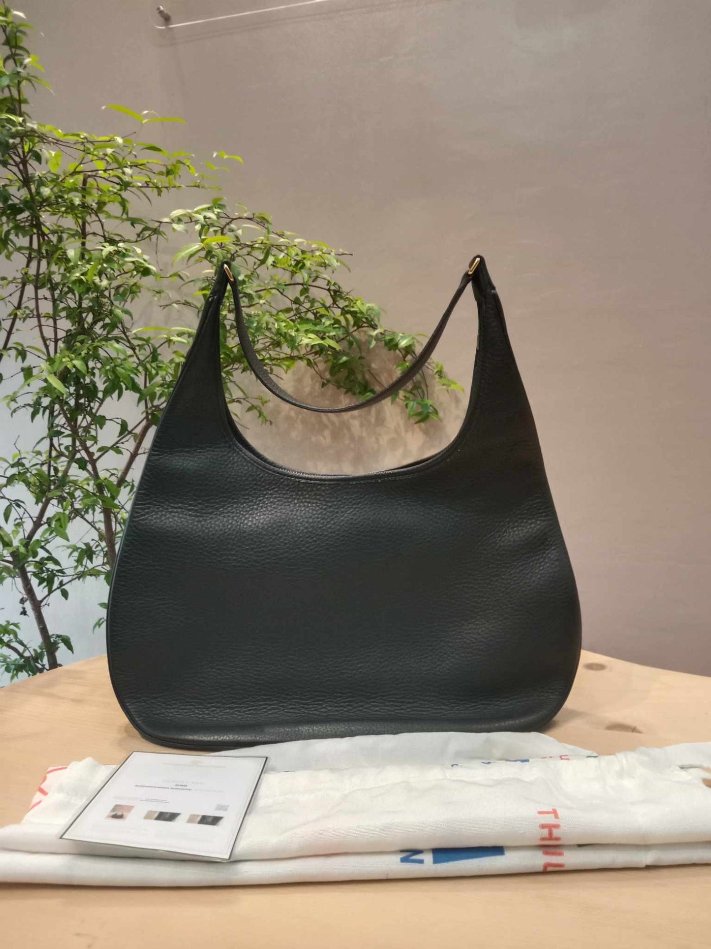 Hermes Gao Bag Black Clemence Stamp O Square 2011