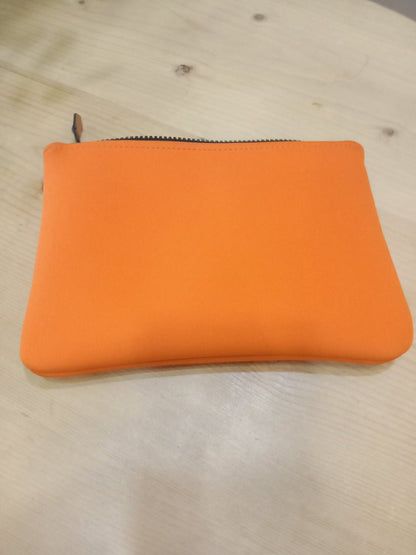 Hermes Neoprene Bain Orange Pouch