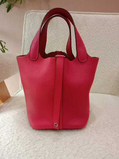 Hermes Picotin 18 Clemencec Rose Extreme Stamp Y 2020