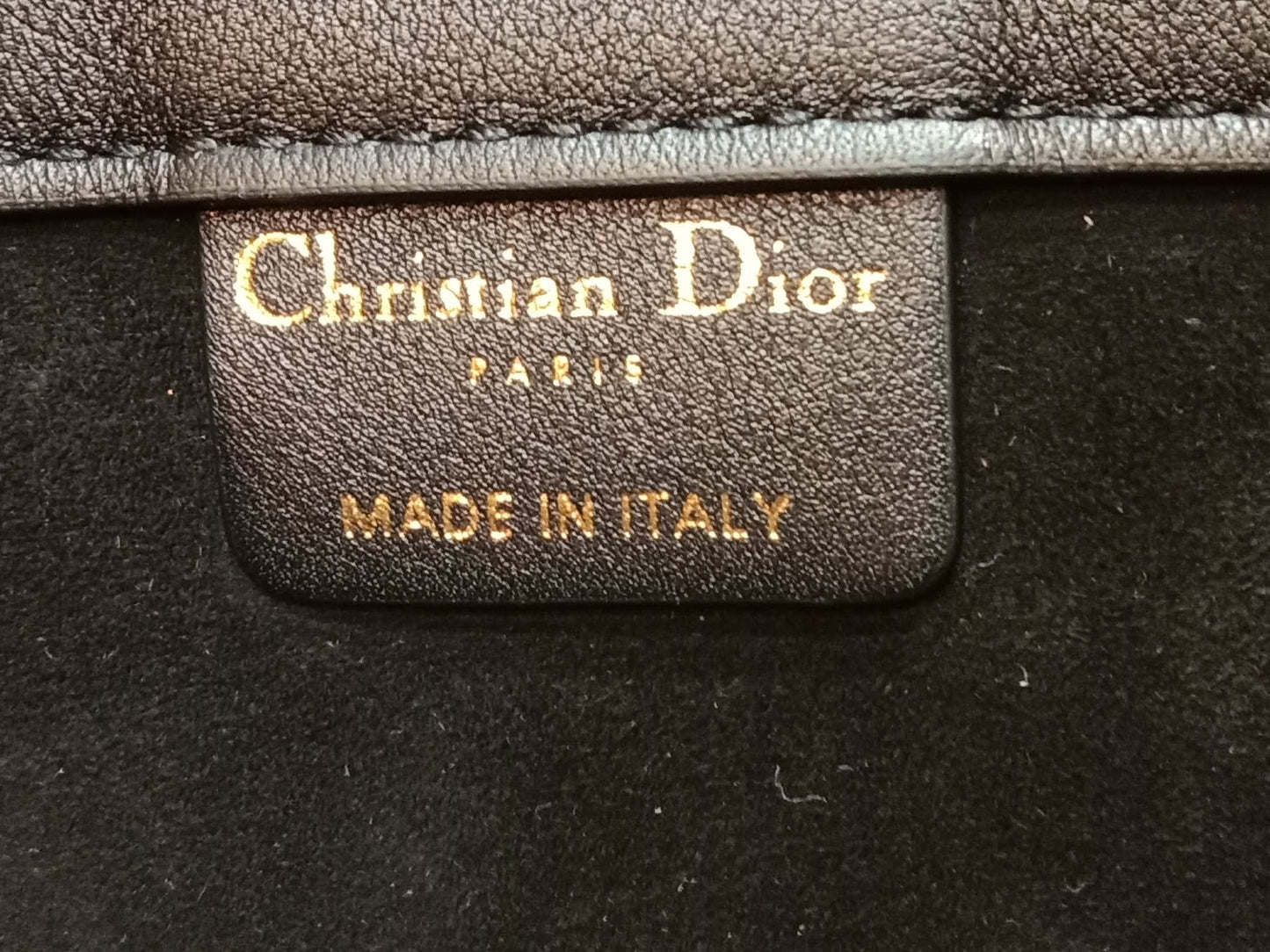 Christian Dior Book Tote Calfskin Medium Black PM