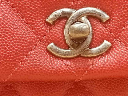 Chanel Cocohandle Caviar Red Small Series 23