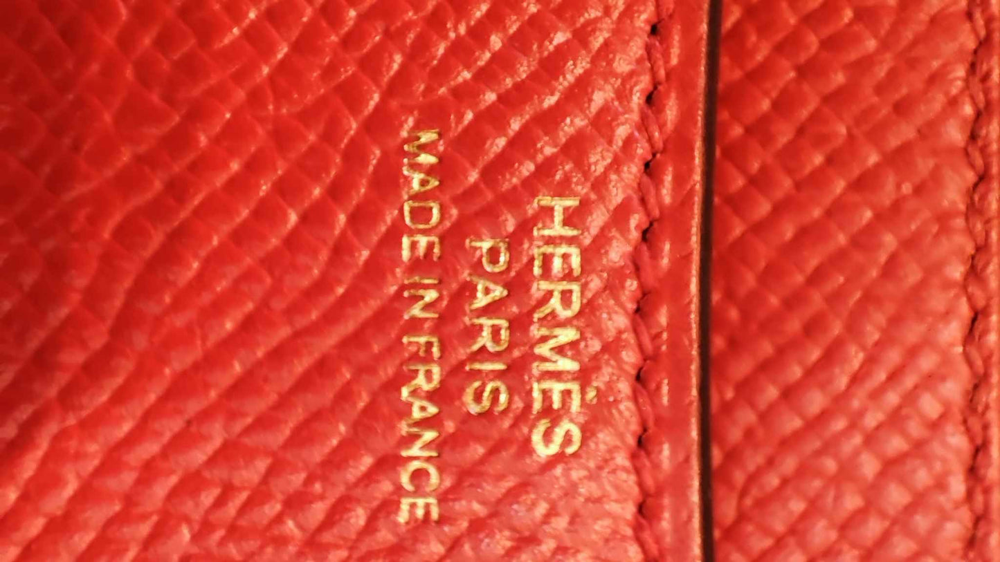 Hermes Constance 18 Epsom Rouge Stamp D 2019