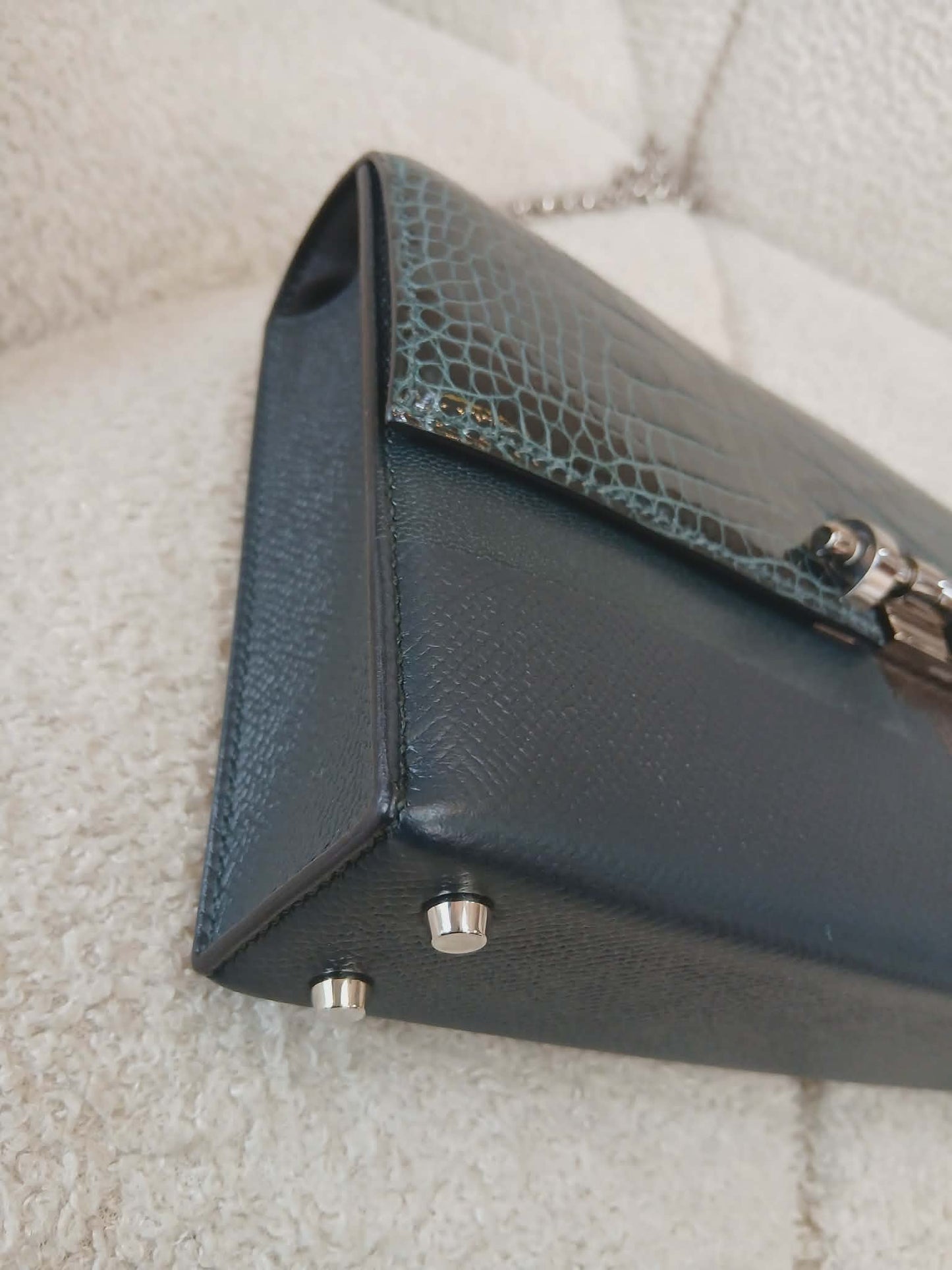 Hermes Sac Verrou Touch Chaine Mini Marquete Cypress Noir Stamp Y 2020